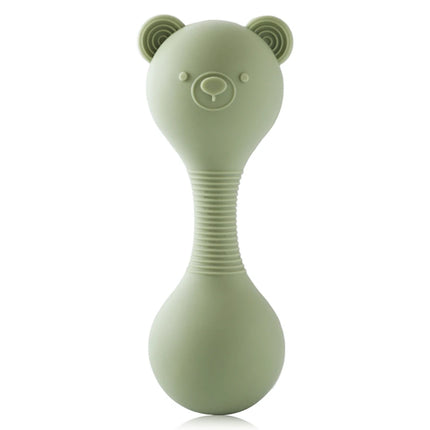 Baby 0-12 Months Rattle Toys Silicone Chewing Dumbbel Baby BPA Free Teether Toys Newborn Rattle Toys Infant Teething Gift Rattle