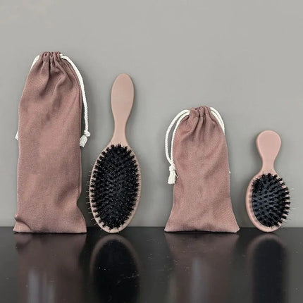 ARLANY Matte Boar Bristle Hair Extension Brush Kit Nylon Teeth Hair Brush Women Cushion Hairbrush Styling Smoothing Detangling