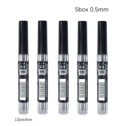 Metal Mechanical Pencil 0.3/0.5/0.7/0.9/2.0mm HB Automatic Pencil with Protective Cover Office School Writing Supplies