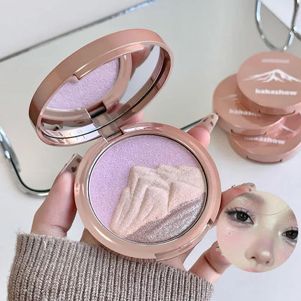 Diamond flash high-gloss powder, three-dimensional luster, natural water glow, one count brightens the entire face