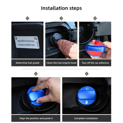 Car Fuel Cap Aluminum Alloy Oil Box Lid Petrol Tank Cover For Volkswagen GTI Polo Golf 5 MK6 MK7 Tiguan Arteon Jetta Passat CC