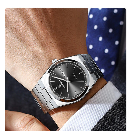 POEDAGAR Luxury Men Watch Stainless Steel Waterproof Luminous Men's Wristwatch Date Week Fashion Casual Men's Quartz Watches Reloj