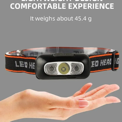 Flashlight Mini Keychain Light Work Light Rechargeable Lamp Super Bright Portable Lanterns LED Sensor Headlamp Fishing Camping
