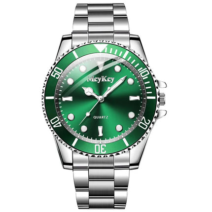 Fashion Men Business Watches Stainless Steel Band Men Calendar Quartz Watch Casual Clock Sports Wristwatch Reloj Hombre