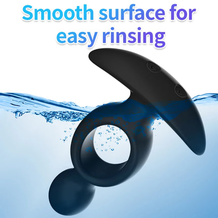 Anal Dilator Expansion Prostate Stimulation Silicone Electric Anal Vibrators Hollow Buttplug for Beginner Easy To Enter Sex Toys
