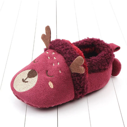 Super Keep Warm Infant Slippers Toddler Baby Shoes Baby Boy Girl Knit Crib Shoes Cute Cartoon Anti-slip Prewalker Baby Slippers