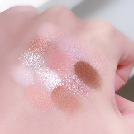 12 Colors Love Heart Eyeshadow Palette Nude Natural Glitter Pink Low Saturation Eye Shadows Pallet Delicate Eye Makeup Cosmetic