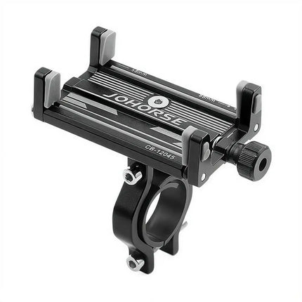 Universal Mobile Phone Holder Adjustable Aluminum Alloy Cell Phone Holder Clip Stand Bracket Mount Base For Scooter Bicycle Bike