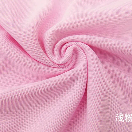 Pure Pique Fabric Classic Comfort Mesh Spring Summer Collar Polo T-Shirt Breathable Designer Knit Clothing DIY Material