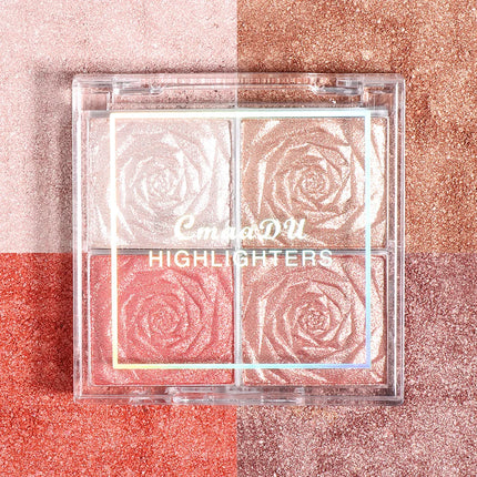 Highlighter Contour Palette illuminator Makeup 3D Bronzer Matte Contour Powder Rose Blush Highgloss Palette Cosmetics