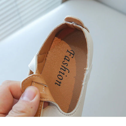Toddlers Girls Leather Shoes Princess Sweet Simple Classic Kids Leather Flats for Medium Girl Children Dress Shoes for Wedding