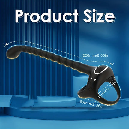 3 in 1 Anal Vibrator for Men Prostate Massager Male Vibrator Cock Ring Taint Stimulator Remote Control Anal Beads Adult Sex Toys