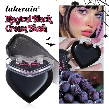 PH Color Changing Magical Black Cream Long-wearing Blush Cheeks Lips Natural Pink Moisturize Long Lasting Makeup Cosmetics