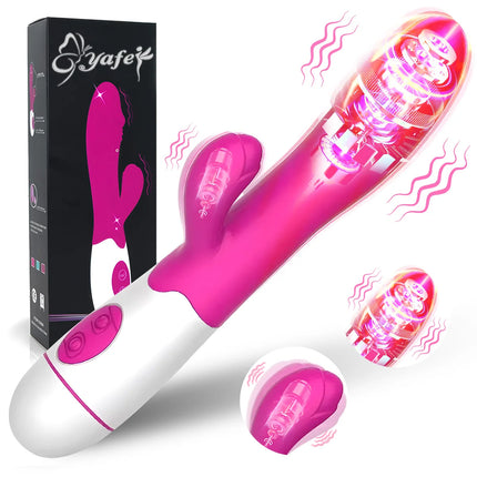 Rabbit Vibrator Dildo Powerful Dual Vibration G Spot Clitoris Stimulation Masturbators Vaginal Massager Adult For Women Sex Toys
