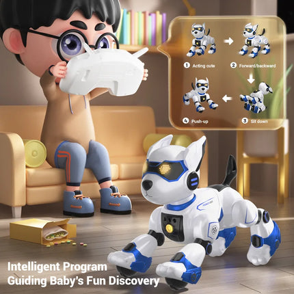 RC Robot Dog Stunt Programmable Voice Touch / Chien Robot RC Cascades Programmable Vocal Tactile