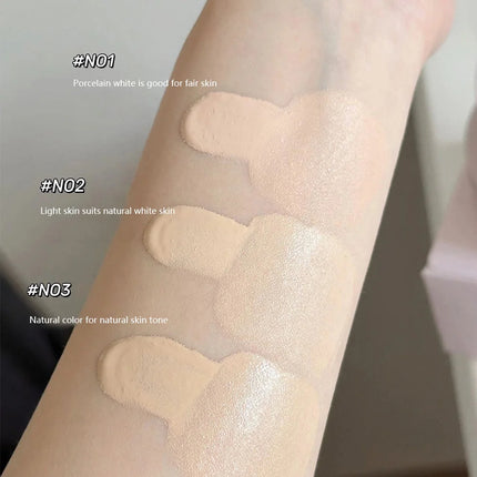 Air Cushion Natural Moisturizing Foundation Concealer Whitening Oil-control Korean Makeup BB Cream with Cosmetics Puff