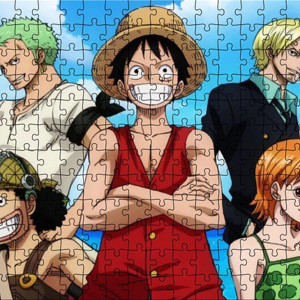 Jigsaw Puzzle One Piece Luffy 1000 Pieces Puzzle Game Assembling Puzzles for Adults Puzzle Toys Kids Children Home Games Toys