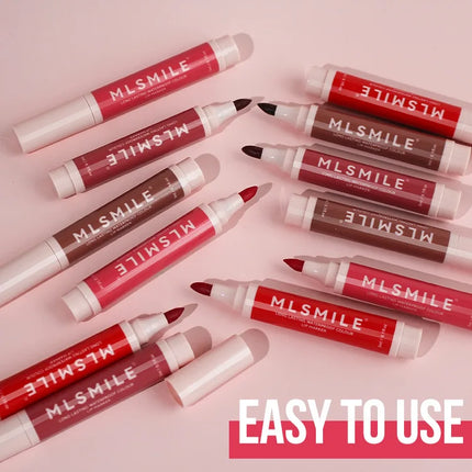 Nude Brown Matte Lipstick Marker Pen Solid Lip Gloss Waterproof Long Lasting Lipstick Pencil Lip Liner Pen Lips Makeup Cosmetics