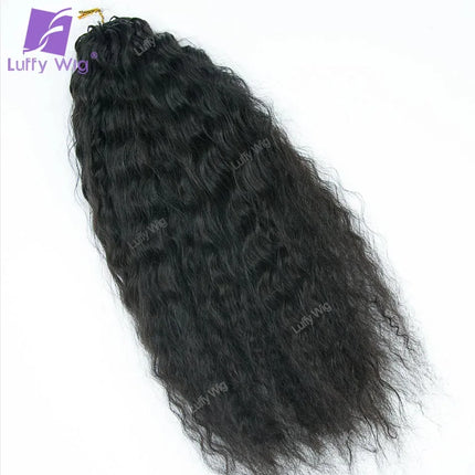 Wet and Wavy Human Hair Crochet Braids Extensions Pre Separated Burmese Remy Hair Bundles With Loop Knotless For Braiding