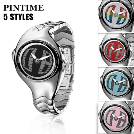 Y2K Digital Men's Watch Twisted Technology Dual-Display Vintage-Futuristic Style Timepiece Unique Metal Men's Quartz Wristwatch