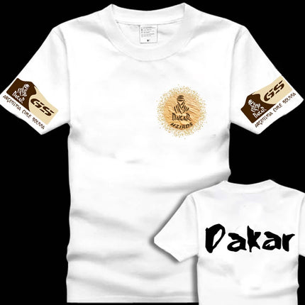 Off-road E-family Cotton Motorcycle T-shirt BMW Printing Short-sleeved Locomotive Racing Car Mercedes-Benz Audi Men's Clothing