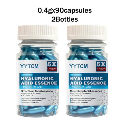 Hyaluronic acid deep moisturizing capsule essence, deep moisturizing and brightening skin essence 18/30/48/60/90/180capsules