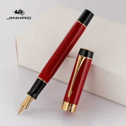 JINHAO 100 Centennial Resin Fountain Pen Arrow Shaped Pen Clip Golden Clip Business Office School Supplies Stationery PK 9019