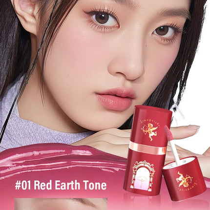 Cherry Red Liquid Blush Stick Creamy Cheek Tint Silky Matte Finish Longwear Hydration Brighten Contour Makeup Cosmetics