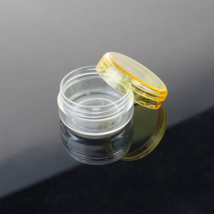 70/105pcs 3ml Empty Plastic Cosmetic Makeup Jar Pots 3g Transparent Sample Bottles Eyeshadow Cream Lip Balm Container with Cap