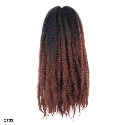 Crochet Hair Short Curly Fluffy Marley Twist Braiding Hair Synthetic Braids Hair Extensions Afro Black Hairstyle For Ladies