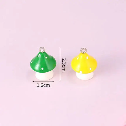 10pcs Resin Imitation Strawberry Shape Charms For DIY Key Chain Necklace Pendants Ornament Jewelry Making Accessories