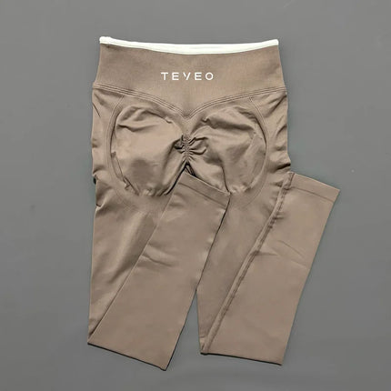 TEVEO Bras Ignite Sculpt Scrunch Leggings Woman Seamless Yoga Pants Hip Lifting Running Sports Sweatpants Gym Workout Legging