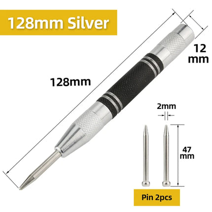 TOOLEYE Automatic Center Punch Kerner Woodworking Metal Drill Adjustable Spring Loaded Marker Hand Tools Sets Carpenter Tool
