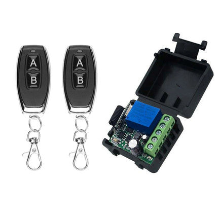 DC 12V 10A Secure Remote Control Switch Universal 433Mhz Wireless Relay Module Receiver for Motor Light Gate Door DIY Controller