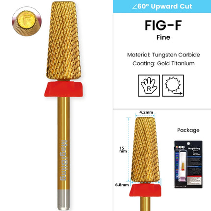 Tapered Barrel Nail Drill Bits Carbide Nails Grinding Head Milling Cutter 4XC Hard Soft Gel Removal Polishing DIY Tools