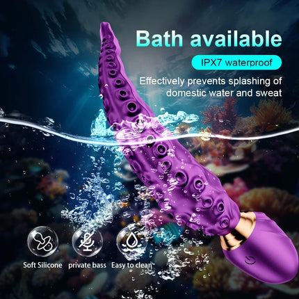 Octopus Tentacle Vibrator for Women Realistic Clitoris Stimulator 360° Dildo G-Spot Vagina Massger Masturbation Adult Sex Toys