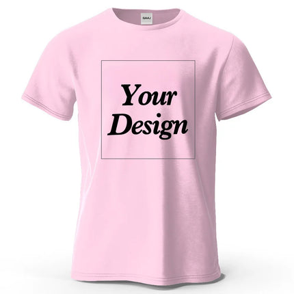 Custom T shirt Customized tshirt Personalized Tee Shirt Diy Print Your Photo Brand Logo Text Men Women 100% Cotton Premium Gift
