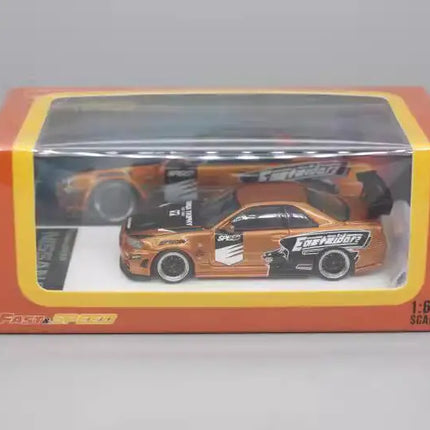 Fast Speed 1:64 Skyline Z-tune R34 Alloy Car Model
