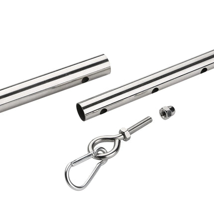 BDSM Bondage Kit Stainless Steel Extendable Spreader Bar Slave Handcuffs Ankle Cuffs Fetish Restraints Set Sex Toys for Couples