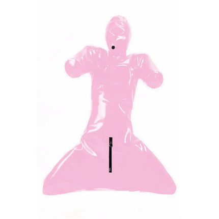 Erotic Latex Bodysuit for Men, Full Body Cover, Faux Leather Catsuit, Open Crotch Clubwear, Prisoner Costumes,PVC Bondage,Zentai
