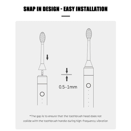 Brush Heads Compatible with Philips Sonicare Tips Soft DuPont Nozzles Vacuum Sealed Packaged Hx3/6/8/9 Series General