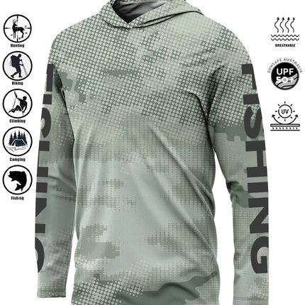 Fishing Shirt Hoodie,UPF 50+ Uv Protection Quick Dry Tops Breathable 2025 Outdoor Moisture Wicking Jersey Fishing Apparel shirts