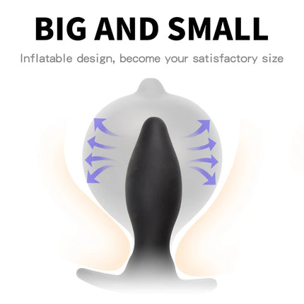 Anal Dilator Water Spray Butt Plug 3 IN 1 Inflatable Anal Plug Prostate Massager Sex Toys for Women Men Enema Cleaner