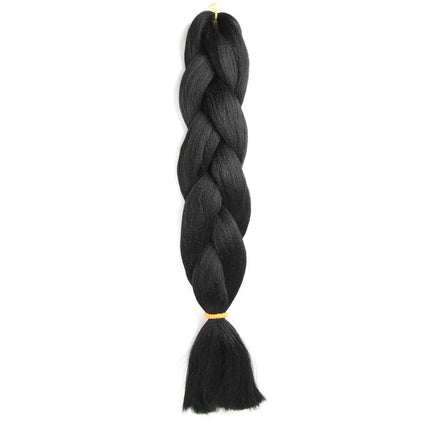 24 inch 100 gram 1 piece per package synthetic braid high quality synthetic braiding crocheting hair