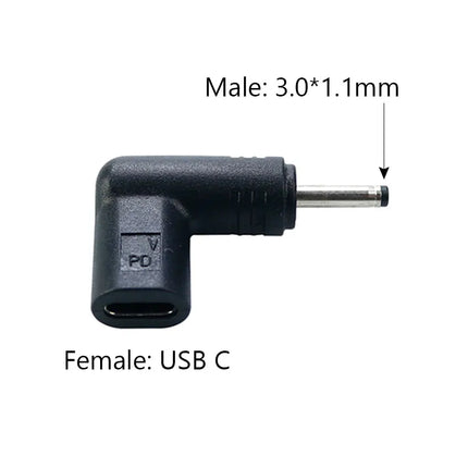 CLTGXXD USB Type C PD to DC Power Connector 5V 9V 12V 15V 19.5V USB C To DC Jack Plug Charging Adapter Converter for Tablet