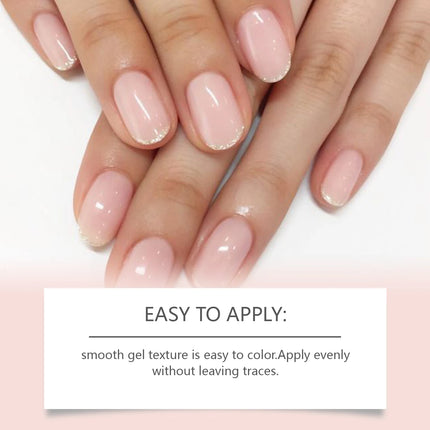 Jelly Nail Polish Glittery Pink Nails Decoration Varnish Art Semi Permanent Manicure Soak Off Nail Supplies Base Coat Clear Gel