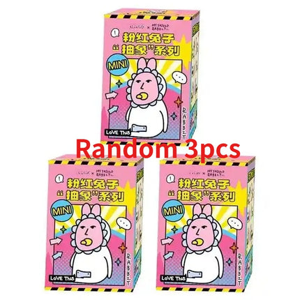 2025 Hot Pink Rabbit Blind Box wacky abstract Series Mysterious Box Toys Cute Fashion Action Figures Cartoon Decor Surprise Gift