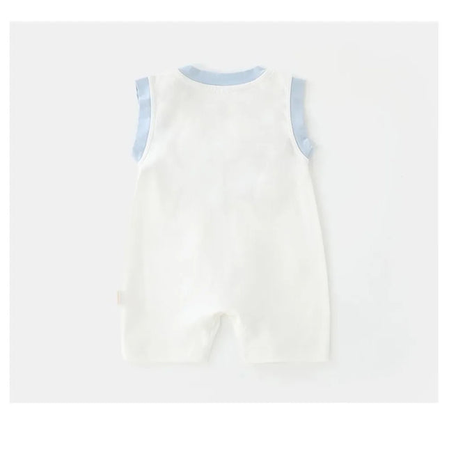 summer baby romper boy girl sleeveless cartoon pattern bodysuit for 6-18 Months