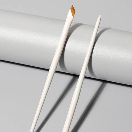 Upgrade Blade Eyeliner Brush Ultra Thin Fine Angle Flat Eyebrow Brush Under The Eye Makeup Brushes Precise Detail Brush white