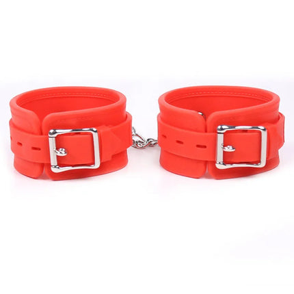 BDSM Bondage Silicone Ankle Hand Cuffs Feet Fetish Handcuffs Sex Toys For Couples Adult Games Erotic Slave Wrist Restraints